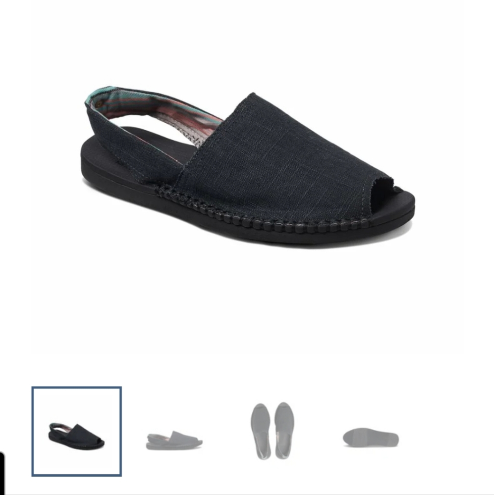 Reef Escape Sling Sandles Black/Black US8